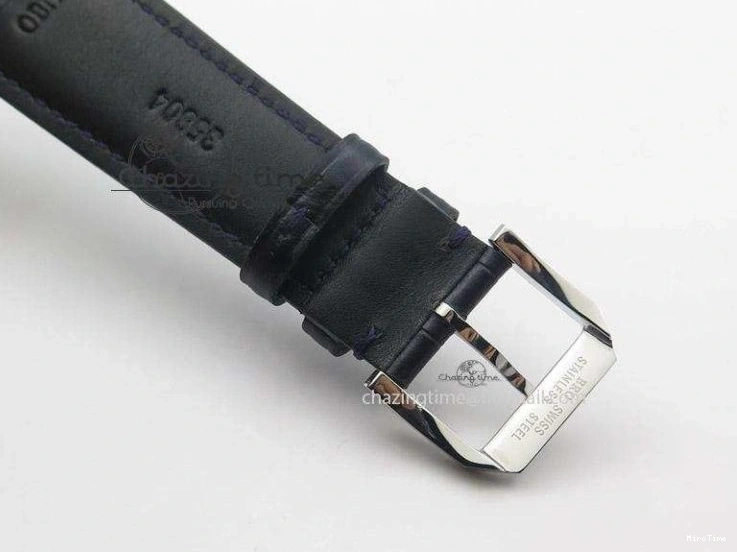 MIROTIME 0208 UrbanChic Ingeniuer St.Laurens SS Blue Dial MK 1:1 Best Edition On Black Leather Strap A 7366